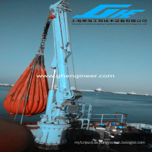 Quayside Hydraulic Knuckle Boom Schiffsdeck Cargo Crane